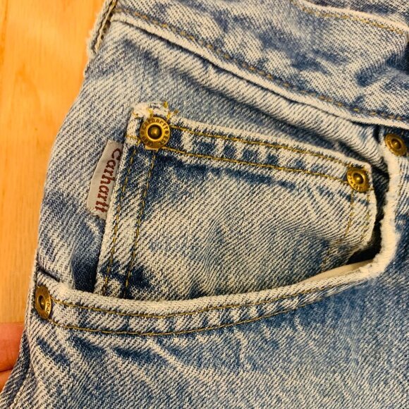 Vintage CARHARTT 80s 90s Jeans | 34 x 30 | Pants Workwear Work Wash Denim - Picture 8 of 14